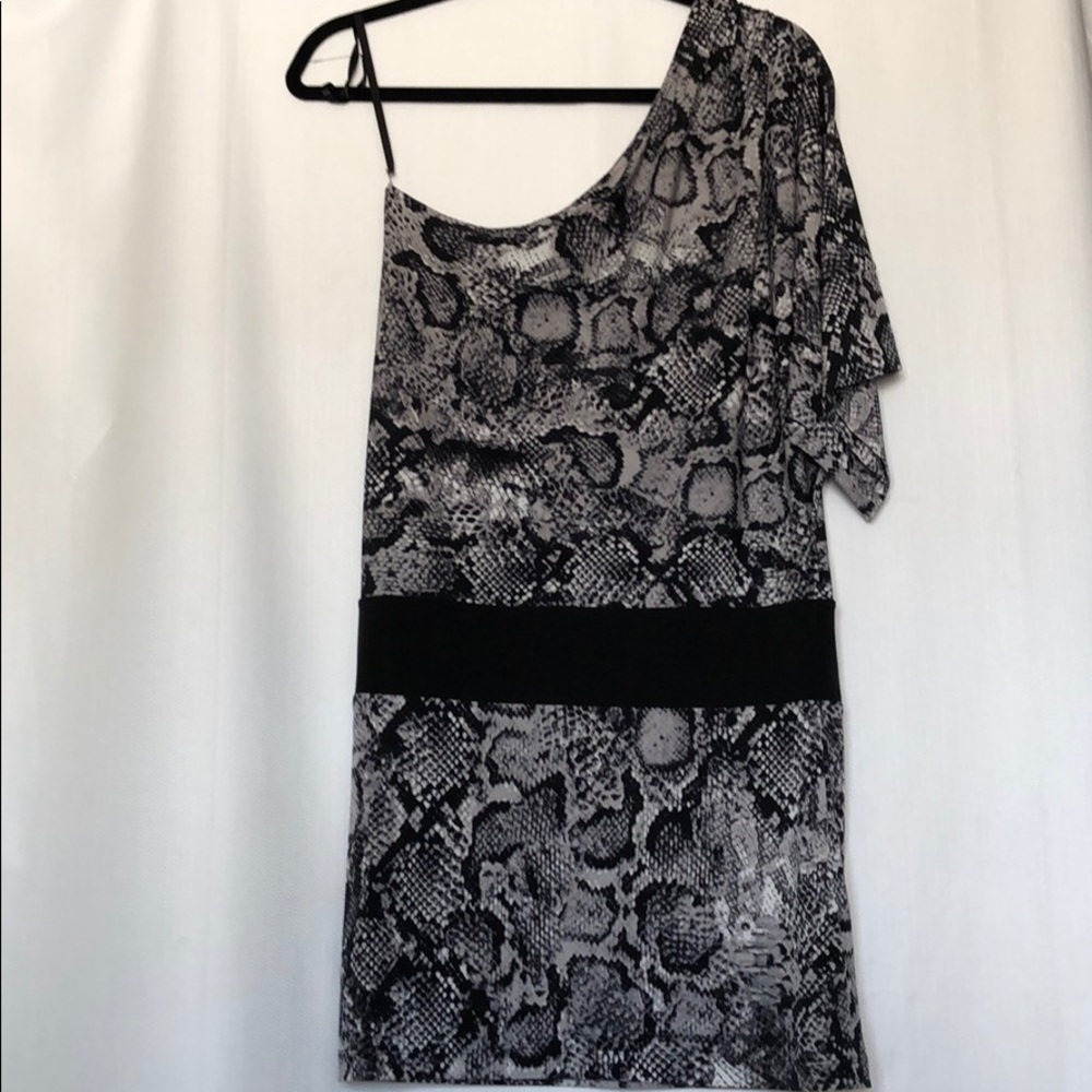 BCBGMaxAzria One Shoulder Mini - Picture 2 of 7